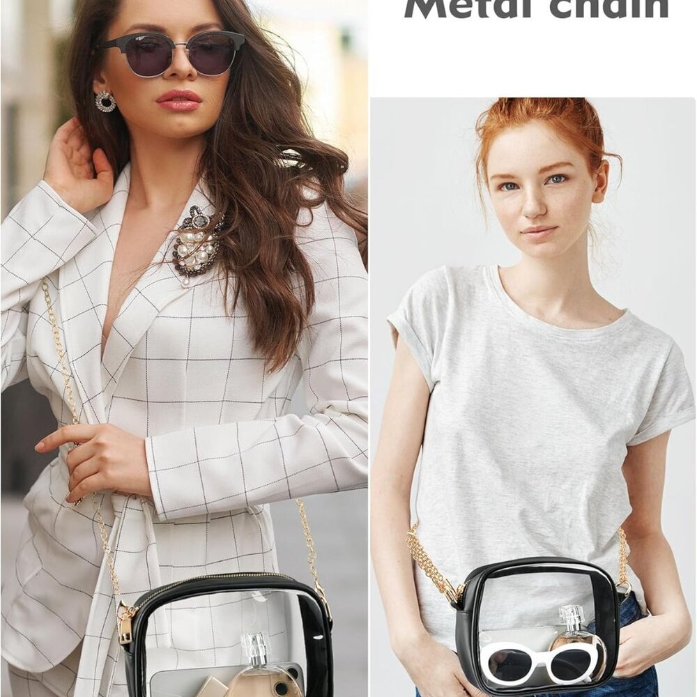 Versatile Clear Purse With Adjustable Straps - Id… - image 3